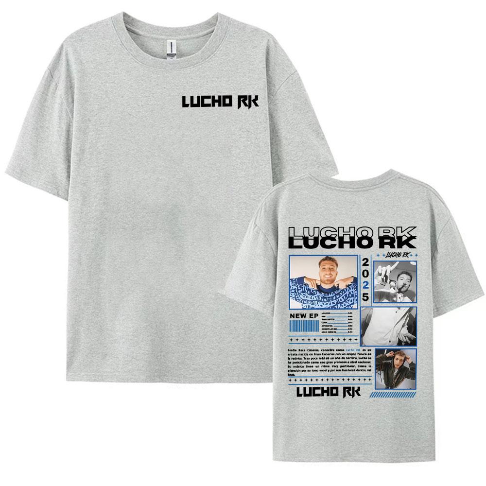 Rapper Lucho Rk Album Tour 2025 Graphic T Shirts Unisex Women High Quality Hip Hop Pop Music Tee Shirt Cotton Short Sleeve TShirts