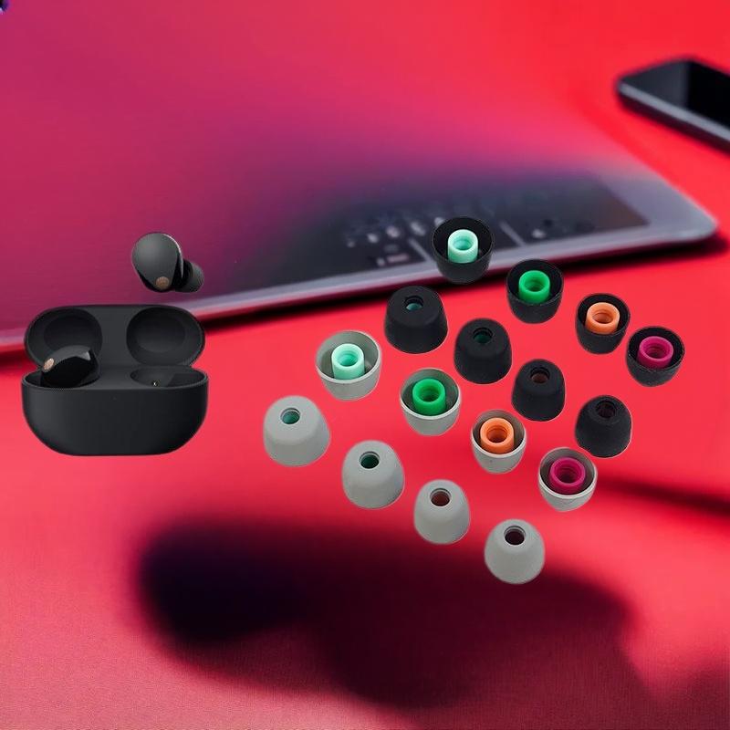 Ear Tips Set for Sony WF 1000XM & Oneplus Buds, Silicone Earplugs, 6pcs