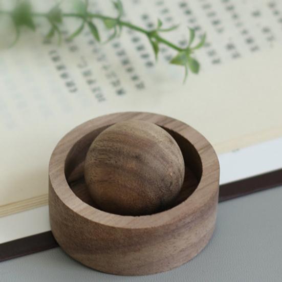 Wooden Essential Oil Diffuser Round Ball Aromatherapy Passive Diffuser for Home Office Bedroom Car Wardrobe Yoga Hall SPA