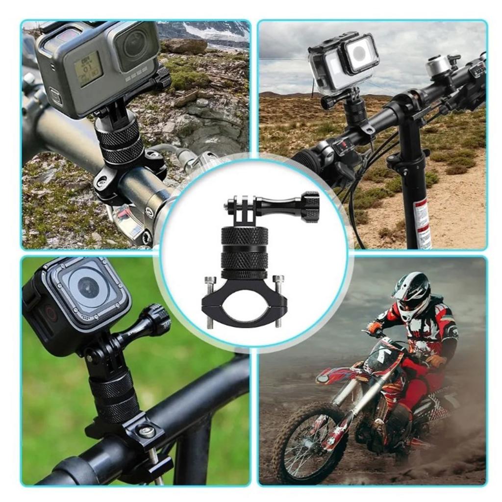 Bike Camera Handlebar Mount for DJI Hero Aluminum Alloy Bike Camera Fixing Bracket Clamp Black