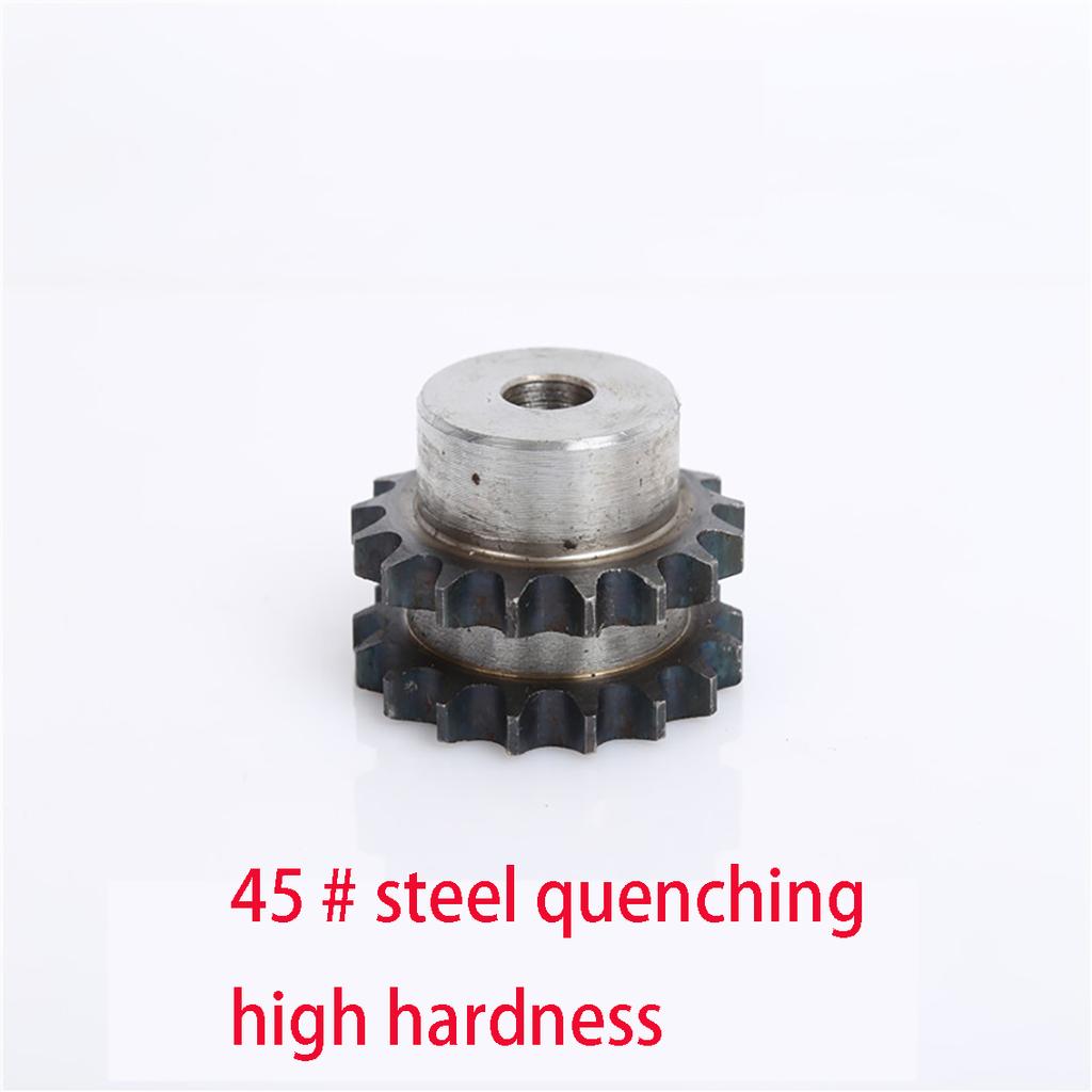 08B Double Row Sprocket 10/11/12/13/14/15/16/17/18/19/20/21/22/23/24/25 Teeth Industrial Machinery Transmission Gear