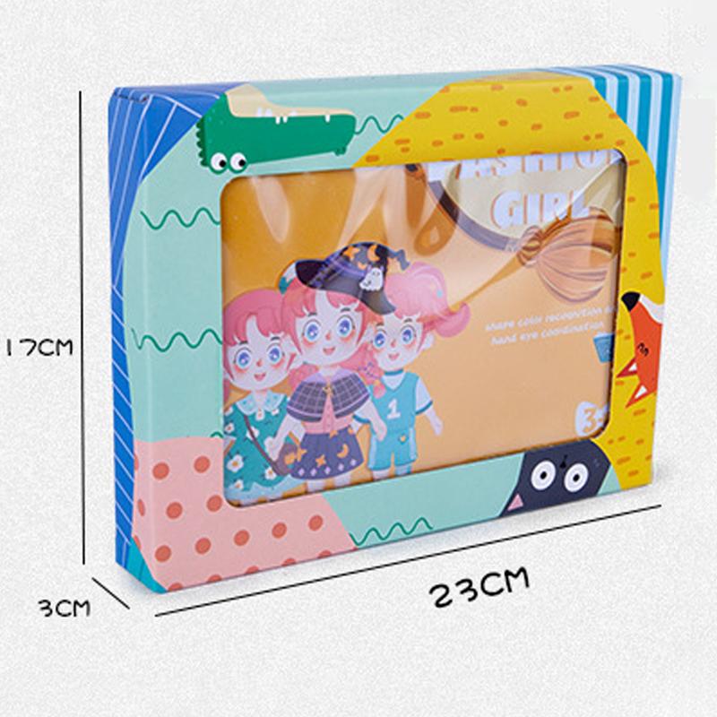 Baby Toys 3D Magnetic Puzzle Traffic Animal Travel Toys Dressing Up Jigsaw Games Early Education Imagination Toy Gifts For Girls