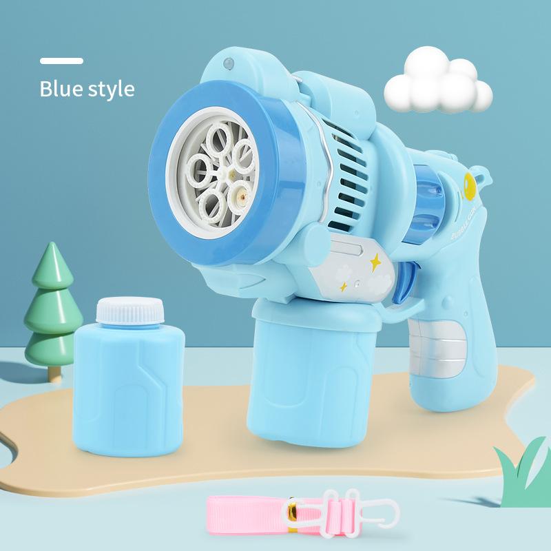Multifunctional Light And Music Bubble Machine, Handheld Simulated Eight-Tone Model, Children'S Outdoor Bubble Blowing Toy