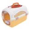 Plastic Pet Kennel Top Window Detachable Travel Dog Crate Cat Carrier with Handle Airline Friendly Yellow