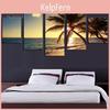 Sea Tree Coconut 5pcsset Sunset Wall Unframed Painting Living Room Home Decor