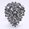High End Ostentatious Luxury Exquisite Large Rhinestone Colored Brooch Girls Atmospheric Clothing Accessories