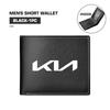SBHX3 Leather Car Short Men Wallet Purse With Card Holder License Accessories For KIA K5 K2 Optima Soul Spectra Niro Cadenza Sephia