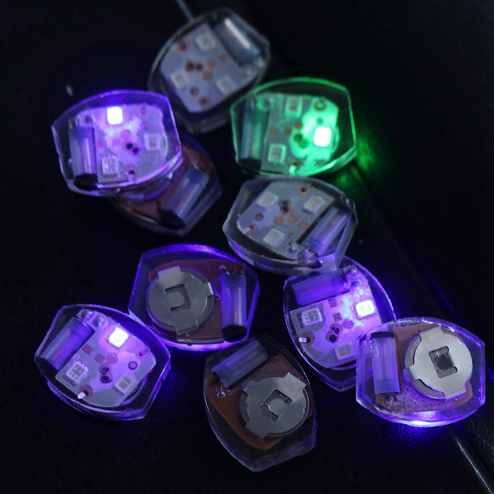 10Pcs Sandal Accessories Plastic LED Shoe Light Miniature Luminous Vibrating Light Glowing Movement Electronics Lamp Kids Gift