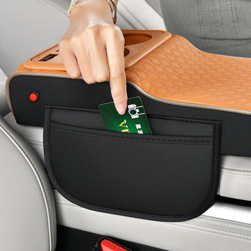 10-in-1 Multifunctional Car Armrest Storage Box Superior Sporty Heightening Pad Usb Charging Port With Starry Atmosphere Lamp