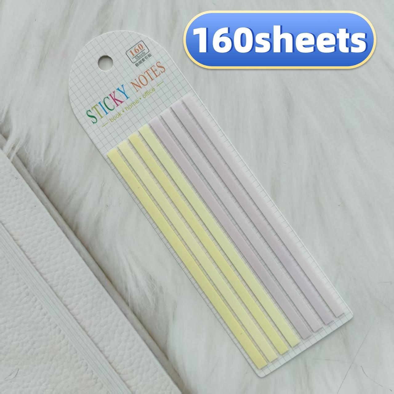 

160Pcs Color Stickers Transparent Fluorescent Index Tabs Flags Sticky Note Stationery Children Gifts School Office Supplie