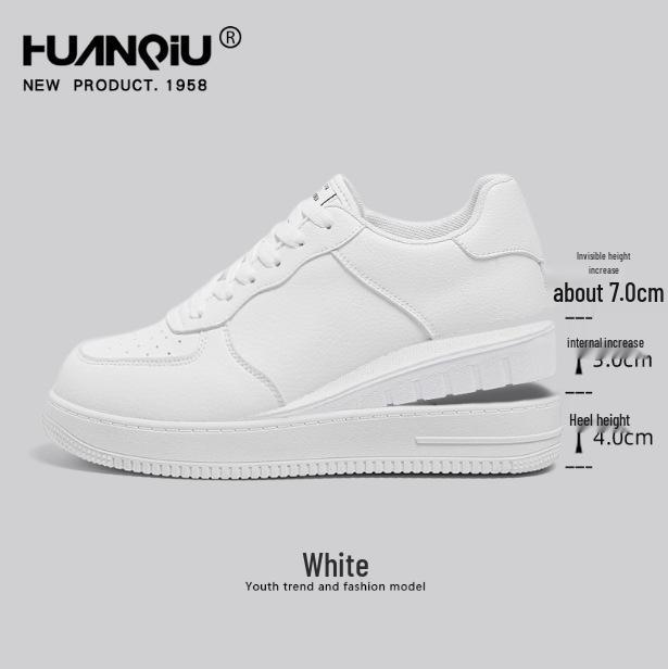 

Женские универсальные белые кроссовки 2025: Новые летние спортивные туфли на толстой подошве для стройнящего эффекта Size 39