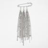 Personality Exaggerated Metal Chain Tassel Brooch Pins For Women Clothing Coat Jewelry Accessries Gifts