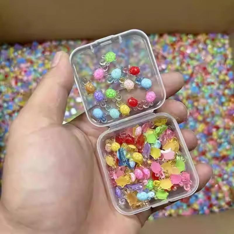 100 Pièces Mini Tortues en Résine Tortues Lumineuses dans la Nuit Figurines Tortue Multifonction Lumineuses dans la Nuit Tortue Miniatures pour Micro-Aménagement Paysager