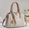 Urban Minimalist Pu Leather Tote Bag For Daily Use With Multiple Pockets For Women