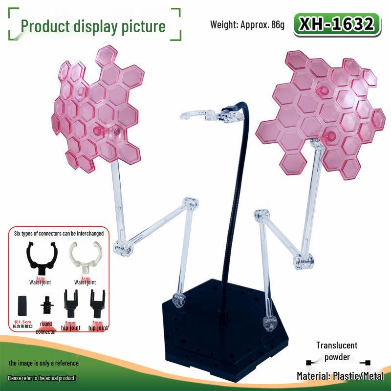 Special Snake Bar Stand with Light Shield for Gundam HG/RG Models & Goku Figure Duel Weapon Scene