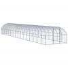 VidaXL Outdoor Chicken Coop 3 X 16 X 2 M Galvanized Steel, 113.65kg