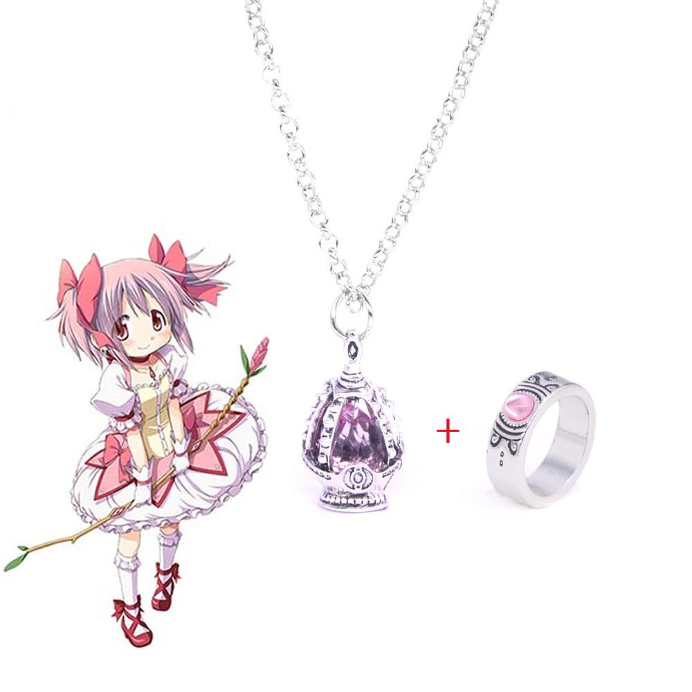 Chaîne de Pendentif Dessin Animé Puella Magi Madoka Magica Avec Breloque en Alliage Pour Cosplay Cadeau