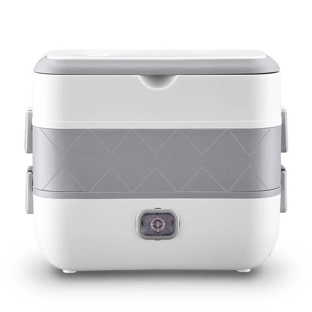 Portable Double Thermal Insulation Bento Box with Stainless Steel Liners Household Food Heating Container Boxes New Heat Evenly Electric Lunch Box