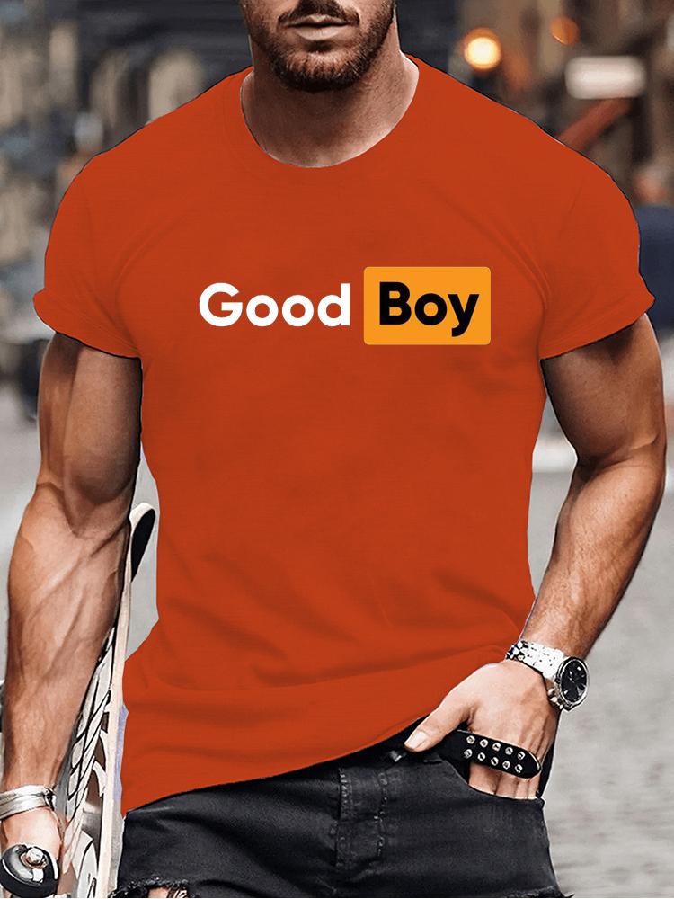 Good Boy Print T-Shirt Fashion Summer Tees for Men Women O-neck Oversize Casual Clothing Short Sleeved Men Boys Tshirts Tops