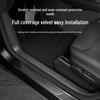 Tesla Model Y Molded Sill Strip with Built-in Under-Seat Corner Protectors - Anti-Kick Accessory.