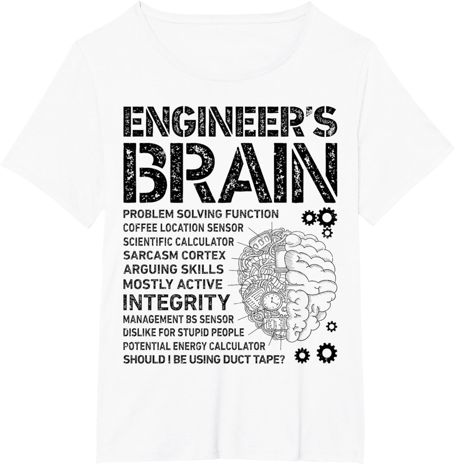 Engineers Brain Funny Process Engineer Gift TShirt 100 Cotton ONeck Short Sleeve Summer Casual Mens Tshirt Streetwear S