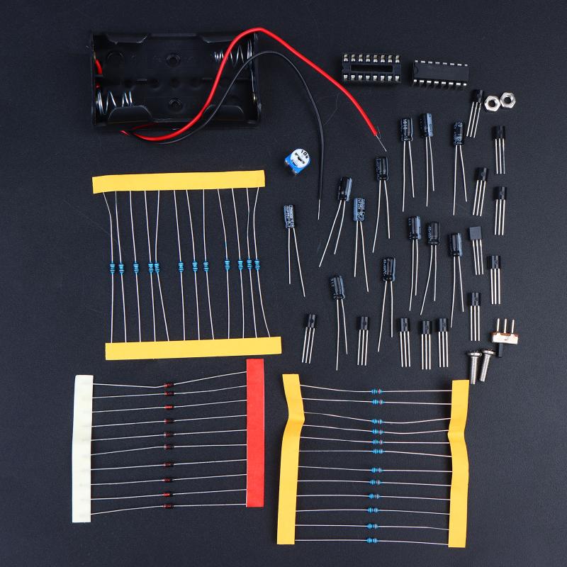 DIY LED Wasserfließlicht-Kit Ne555 Lötübung Elektronik-Projekt-Kit für Schüler DIY Schweißlernset