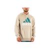 adidas Essentials French Terry Big Logo Hoodie Beige Blue Men IJ8584