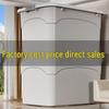 Plastic Storage Boxes with Handles (3-Pack)