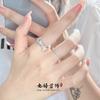 Butterfly Simple Diamond Zir*****Pening Niche Design Sense Light Luxury High Sense Ring Female Tide