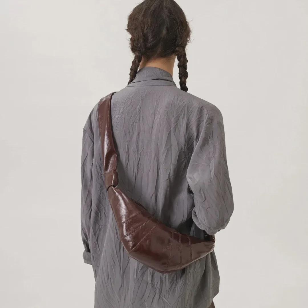 

«[Новый стиль] Сумка-пояс Croissant Niche High-End с льняным покрытием» Small 35×16