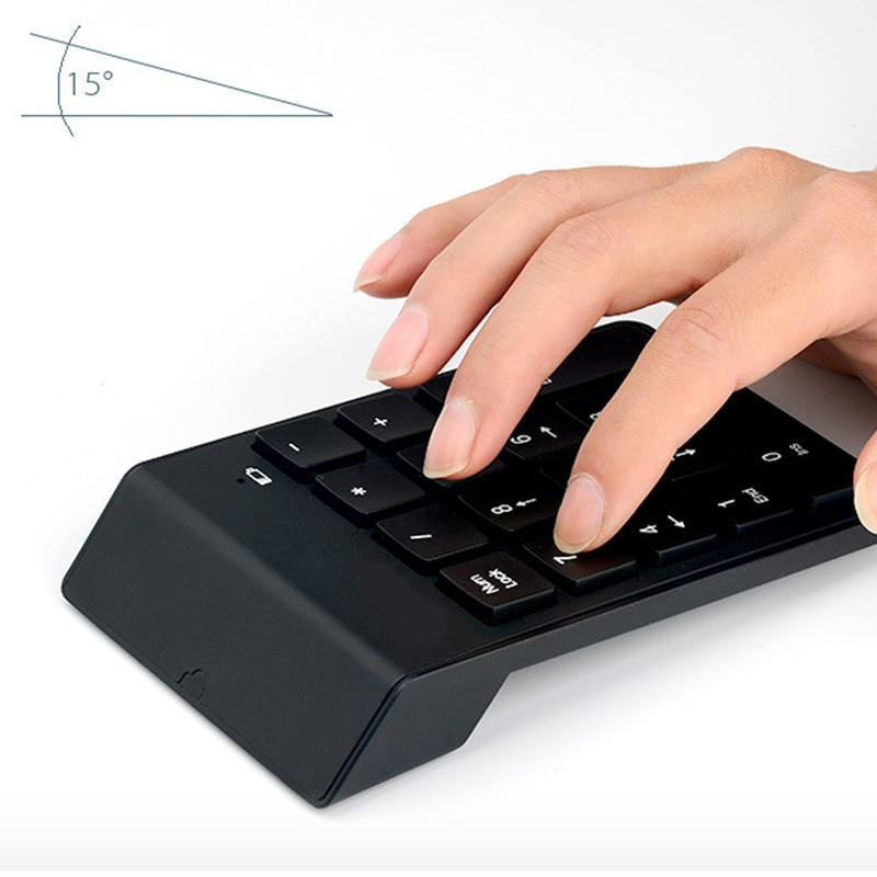 Wireless Keyboard Digital Number Numeric Keypad Accounting Bank 18 Keys Keypad