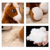 Cartoon Pferd Plüschpuppe Sitzende Pose Großäugiges Pferd Plüschtier Realistisches Flauschiges Stofftier Jahr des Pferdes Maskottchen und Geschenk