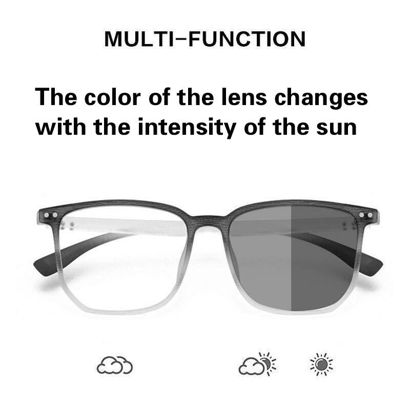 Neue photochrome Brille Anti-Blaulicht Computerbrille Unisex Farbverlauf Rahmen Anti-Augenbelastung Mode für Damen Herren