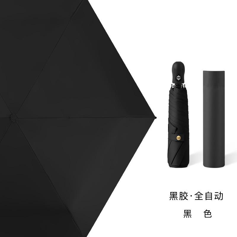 Macaron color ultra-light portable pencil umbrella, black coating sun protection umbrella, dual-purpose sun-and-rain dual-use, customizable logo