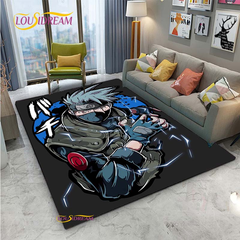 Naruto Cartoon Anime Carpet for Living Room Bedroom Cute Rugs Kitchen Table Door Kids Un-slip Floor Mats Alfombra Birthday gift