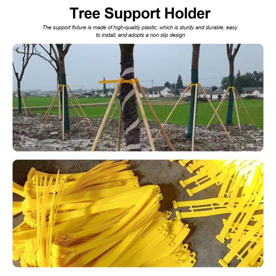 10Pcs Tree Support Frame Anti-skid Easy To Install Strong Construction Plastic Large Tree Growing Support Stakes Home Supplies