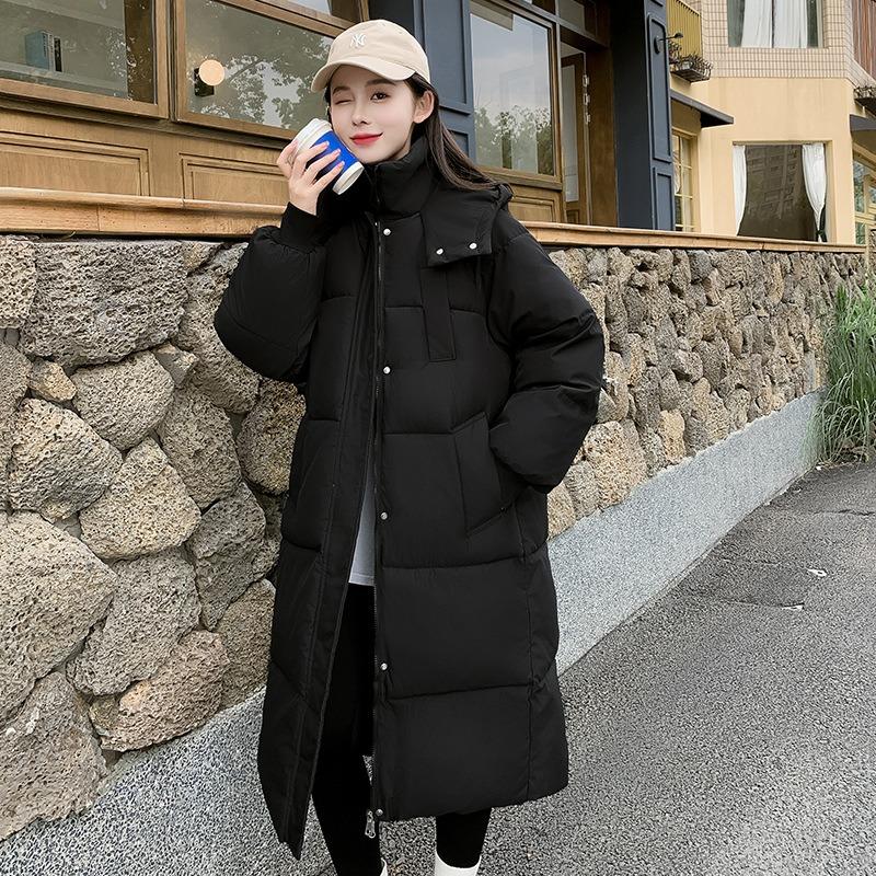European Bread Clothes Long Down Cotton-padded Clothes Women's Loose Autumn and Winter Coats Thickened Cotton-padded Jackets New Models