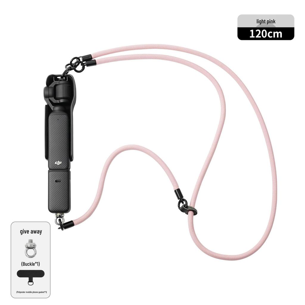 DJI Pocket 3: Vielseitiges Anti-Verlust-Lanyard mit abnehmbarer Handgelenk- und Umhängekordel