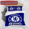 3'lü Nevresim Takımı (1*Nevresim Kılıfı + 2*Yastık Kılıfı, Çekirdeksiz), Özel İsimli Chelsea F.C Desenli Nevresim Takımı, Ev Yatak Odası Dekorasyon Hediyesi