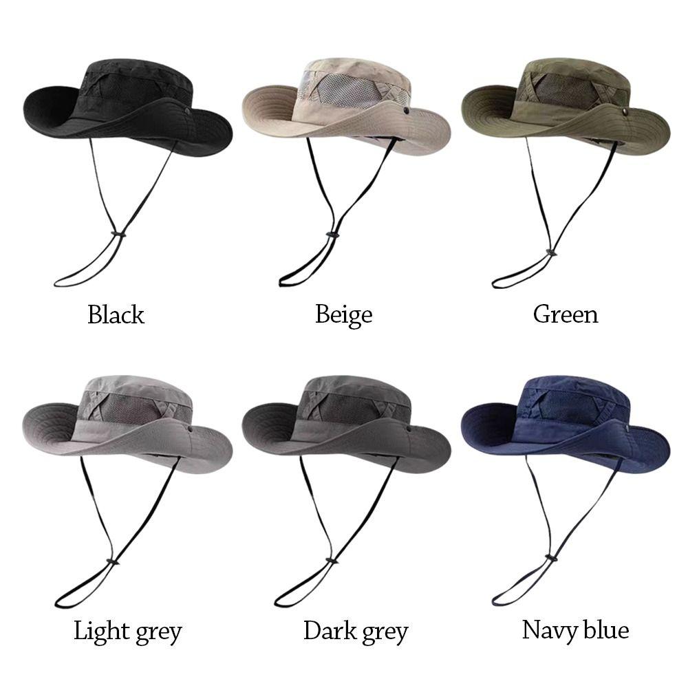 Sun Protection Fishing Cap Breathable Sun Hat Fashion Panama Cap  Camping Hiking