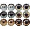 12pcs/Bag Blyth Doll Eye BJD Toy Cute Eye Anime Doll Glass Eyes Cabochon Round 10MM-40MM Toy Drop Glue Eye DIY Jewelry MS003