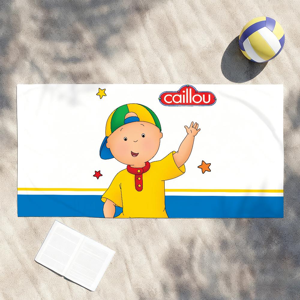Cute C-Caillou Cartoon Towel Shower Sauna Travel Spa Quick Dry Gym Accessories Soft Large Beach Towels