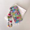 Cute Cartoon with Charm Phone Case for iPhone 14 13Pro 16promax 15 15Pro 16 13 Cover Korean Kawaii Shockproof Protective Cover