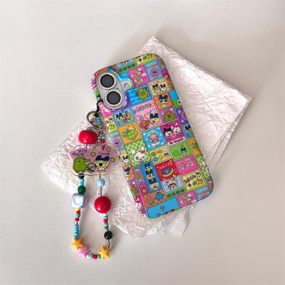 Cute Cartoon with Charm Phone Case for iPhone 14 13Pro 16promax 15 15Pro 16 13 Cover Korean Kawaii Shockproof Protective Cover