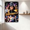 Vintage 'Meet Brooks’ Spaceralls' Science Fiction Filmaffisch Sliten Retro Plåtskylt för Hembar Man Cave Dekoration