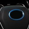 1pcs Blue Titanium Car Steering Wheel Cover Trim For Toyota Camry 2018-