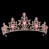 Baroque Crystal Tiaras and Crowns for Women Rhinestone Prom Diadem Headband Bridal Wedding Hair Accessories Jewelry Crown Tiara