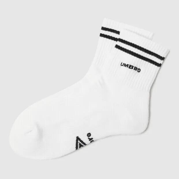 Striped Cushioned Mid Socks White UR123CSC32