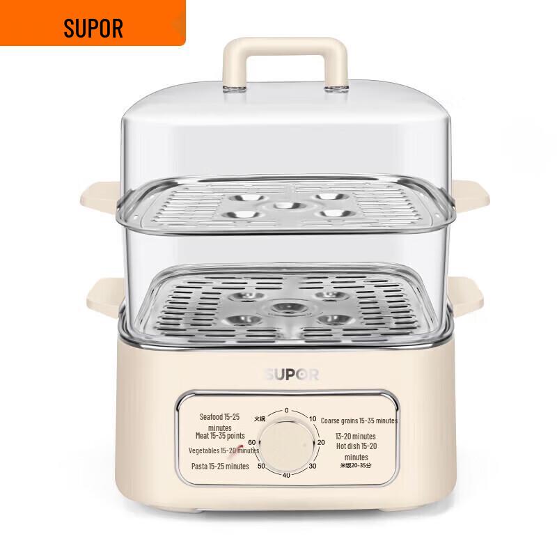 SUPOR ZN23FK30 Large Capacity 3-Layer Multi-functional Electric Steamer CN plug (adapter included)