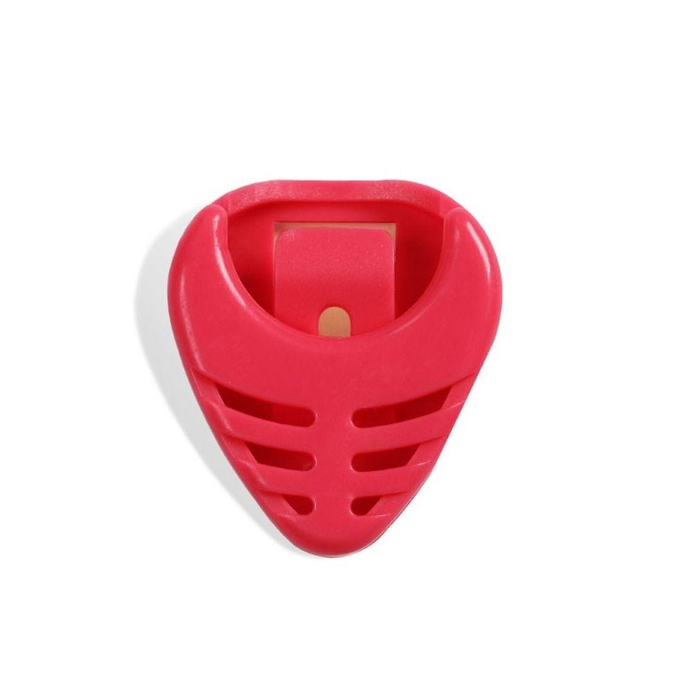 10PCS Heart Shape Guitar Plectrum Box Random Color Guitar Pick Box  Electric Guitar